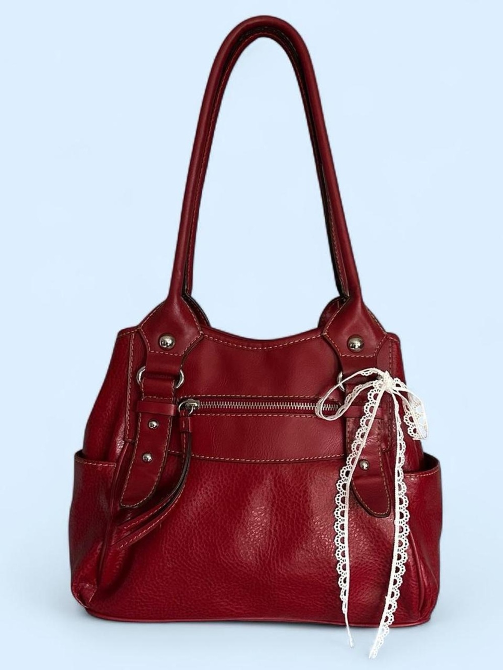 Vintage y2k St. John’s Bay Red Shoulder Bag